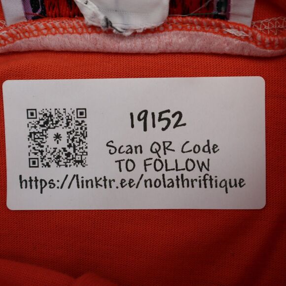 Bridge Gate Shirt Womens S Orange Short Sleeve Henley Button Pocket Knit T Shirt - Picture 15 of 15